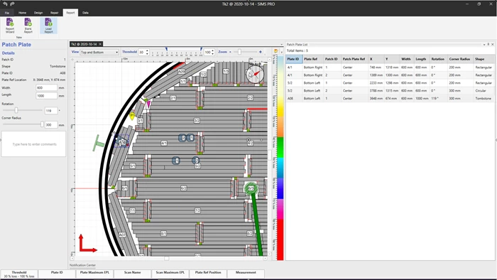 Программное обеспечение SIMS™ PRO для анализа данных и составления отчетов Floormap®